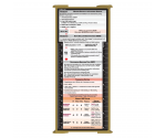 WhiteCoat Clipboard® Trifold - Tactical Brown Respiratory Therapy Edition